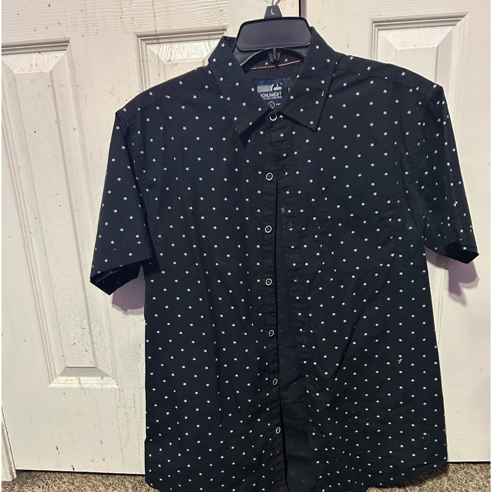 Monument collared button down shirt large - Picture 4 of 4